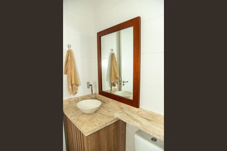 Banheiro da Suíte de apartamento para alugar com 1 quarto, 27m² em Jardim Caravelas, São Paulo