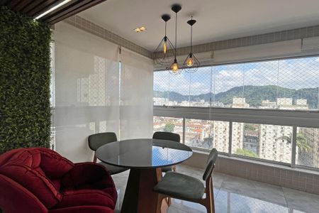 Varanda gourmet de apartamento para alugar com 2 quartos, 95m² em Vila Belmiro, Santos