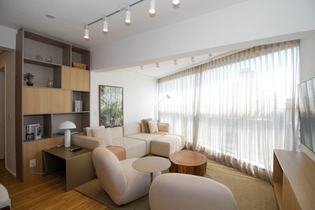 Sala de Estar de apartamento para alugar com 2 quartos, 85m² em Pinheiros, São Paulo