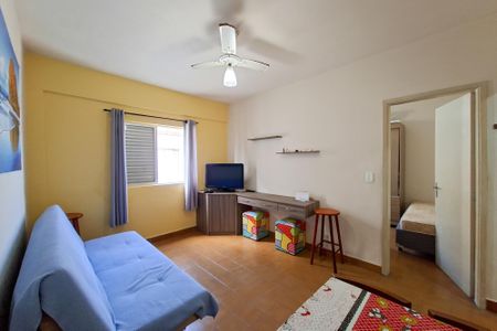 Sala de apartamento para alugar com 1 quarto, 36m² em Vila Caiçara, Praia Grande