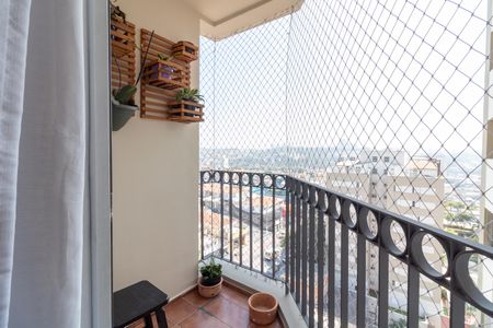 Sacada da Sala de apartamento à venda com 2 quartos, 57m² em Vila Polopoli, São Paulo