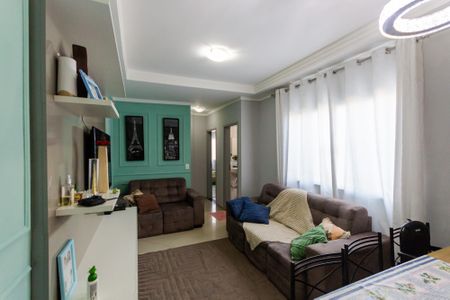 Sala de apartamento à venda com 3 quartos, 100m² em Jardim Santo Alberto, Santo André