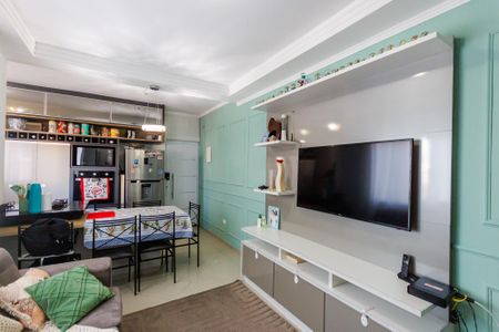 Sala de apartamento à venda com 3 quartos, 100m² em Jardim Santo Alberto, Santo André