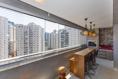 Varanda da Sala de apartamento à venda com 3 quartos, 115m² em Vila da Serra, Nova Lima