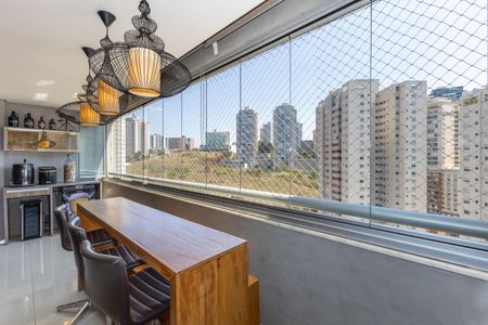 Varanda da Sala de apartamento à venda com 3 quartos, 115m² em Vila da Serra, Nova Lima