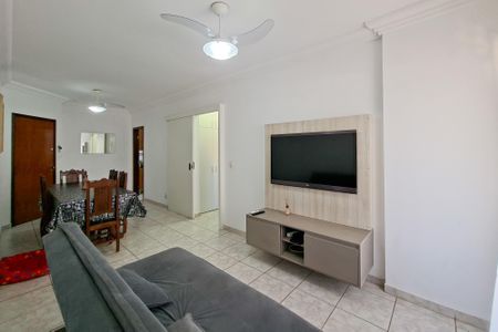 Sala de apartamento para alugar com 1 quarto, 64m² em Canto do Forte, Praia Grande
