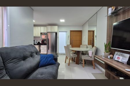 Sala de apartamento à venda com 2 quartos, 53m² em Vila Humaita, Santo André