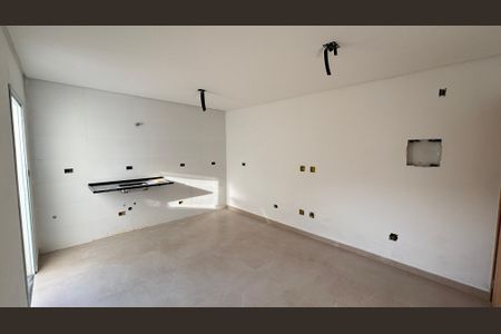 Sala/Cozinha de apartamento à venda com 2 quartos, 58m² em Vila Amabile Pezzolo, Santo André