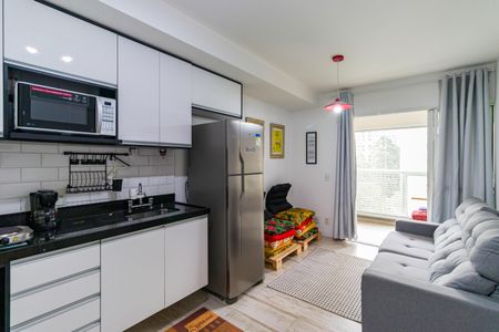 Sala/Cozinha de apartamento para alugar com 1 quarto, 40m² em Panamby, São Paulo