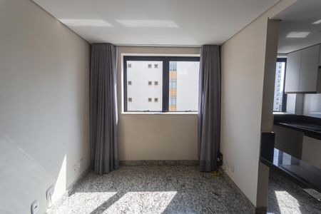 Sala de apartamento à venda com 1 quarto, 32m² em Funcionários, Belo Horizonte