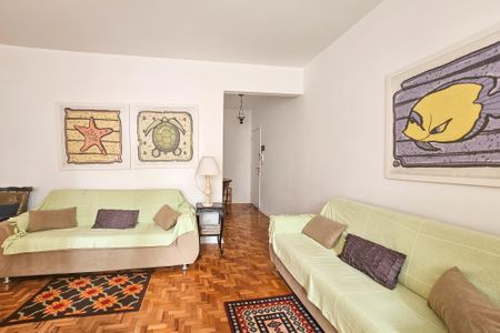 Sala de apartamento para alugar com 2 quartos, 112m² em Barra Funda, Guarujá