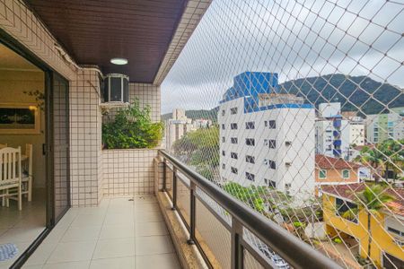 varanda de apartamento para alugar com 3 quartos, 110m² em Jardim Tres Marias, Guarujá