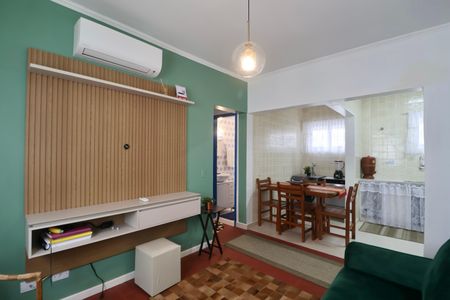 Sala de apartamento para alugar com 2 quartos, 60m² em Jardim Tres Marias, Guarujá
