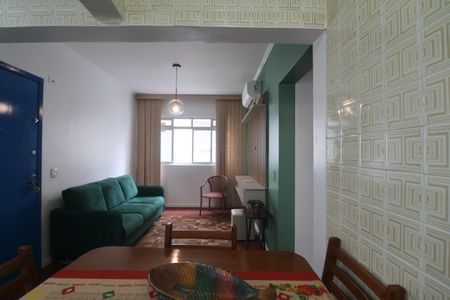 Sala de apartamento para alugar com 2 quartos, 60m² em Jardim Tres Marias, Guarujá