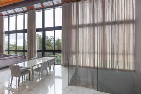 Sala de Jantar de casa de condomínio à venda com 4 quartos, 450m² em Bosque da Ribeira, Nova Lima