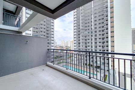 Varanda da Sala de apartamento à venda com 1 quarto, 40m² em Quarta Parada, São Paulo