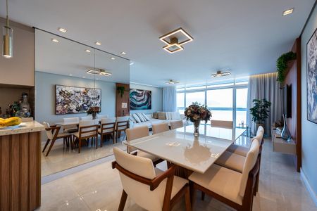 Sala de apartamento para alugar com 3 quartos, 127m² em Gonzaga, Santos