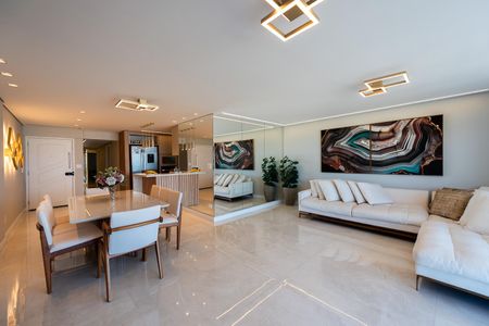 Sala de apartamento para alugar com 3 quartos, 127m² em Gonzaga, Santos