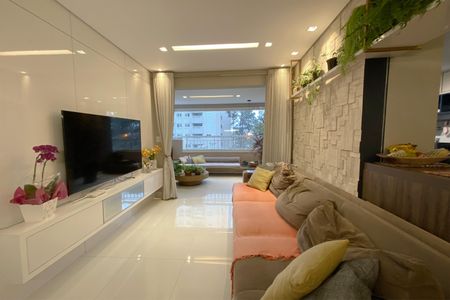 Sala de apartamento à venda com 3 quartos, 95m² em Caiçaras, Belo Horizonte