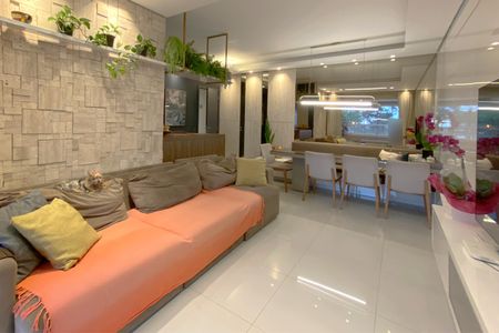 Sala de apartamento à venda com 3 quartos, 95m² em Caiçaras, Belo Horizonte