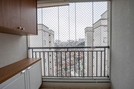 Varanda da sala de apartamento à venda com 2 quartos, 69m² em Conceição, Diadema