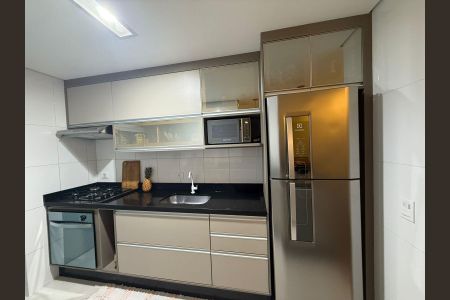 Cozinha de apartamento à venda com 2 quartos, 66m² em Parque Sao Vicente, Santo André