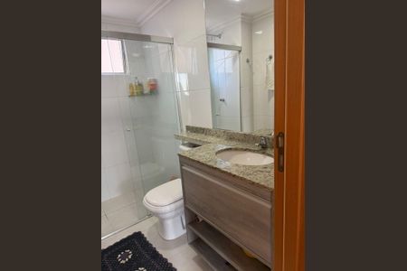 Banheiro de apartamento à venda com 2 quartos, 66m² em Parque Sao Vicente, Santo André