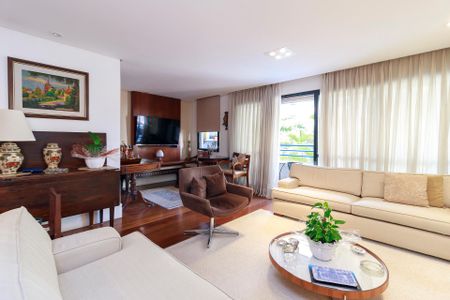 Sala de apartamento à venda com 3 quartos, 133m² em Brooklin Novo, São Paulo