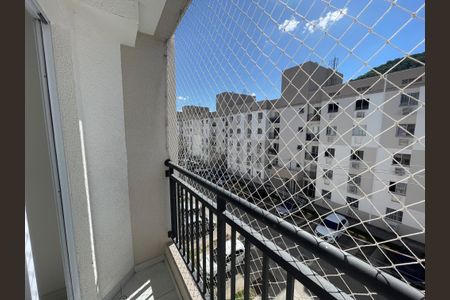 Varanda da Sala de apartamento à venda com 2 quartos, 46m² em Taquara, Rio de Janeiro