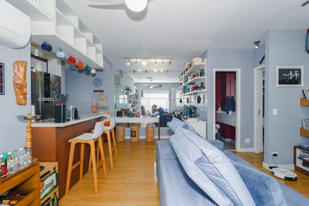 Sala de apartamento à venda com 1 quarto, 60m² em Morumbi, São Paulo