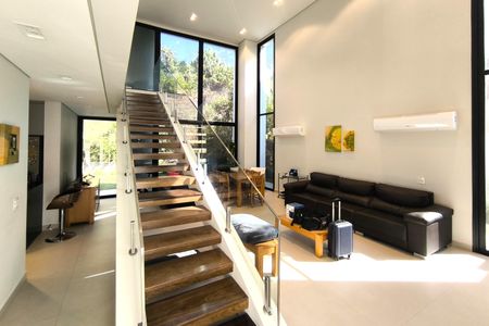 Sala de casa de condomínio para alugar com 3 quartos, 300m² em Marco Leite, Jundiaí