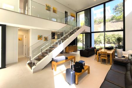 Sala de casa de condomínio para alugar com 3 quartos, 300m² em Marco Leite, Jundiaí