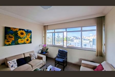 Sala de apartamento à venda com 3 quartos, 190m² em Colégio Batista, Belo Horizonte