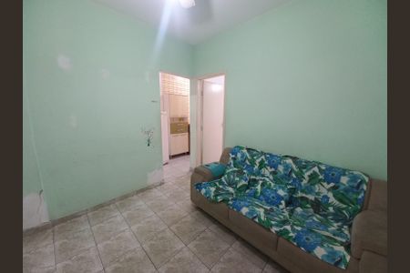 Sala de apartamento para alugar com 1 quarto, 45m² em Boa Vista, São Vicente
