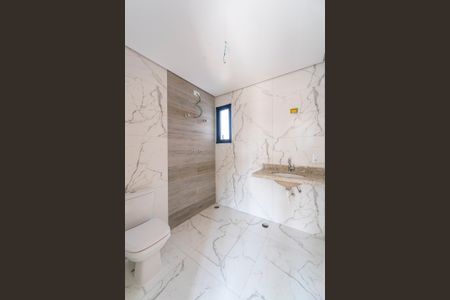 Banheiro de kitnet/studio à venda com 1 quarto, 66m² em Jardim Stella, Santo André