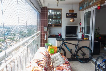 Varanda da Sala de apartamento para alugar com 5 quartos, 124m² em Jardim Consorcio, São Paulo