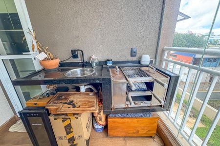 Varanda Gourmet de apartamento à venda com 2 quartos, 74m² em Centro, São Bernardo do Campo