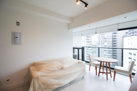 Sala de apartamento para alugar com 1 quarto, 36m² em Indianópolis, São Paulo