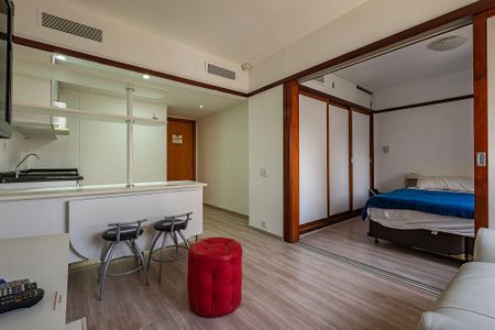 Sala/Cozinha de apartamento para alugar com 1 quarto, 32m² em Jardins, São Paulo