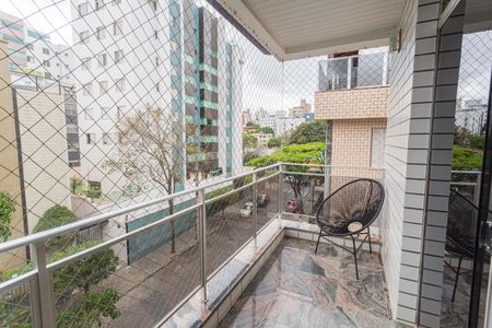 Varanda na Sala 1 de apartamento à venda com 4 quartos, 300m² em União, Belo Horizonte