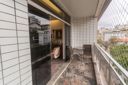 Varanda na Sala 1 de apartamento à venda com 4 quartos, 300m² em União, Belo Horizonte