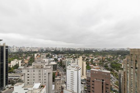 Vista da Varanda de kitnet/studio à venda com 1 quarto, 42m² em Itaim Bibi, São Paulo