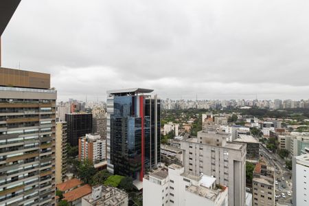 Vista da Varanda de kitnet/studio à venda com 1 quarto, 42m² em Itaim Bibi, São Paulo