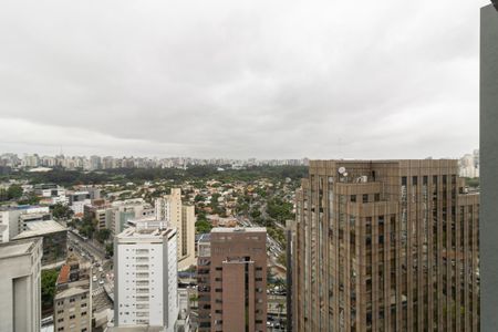 Vista da Varanda de kitnet/studio à venda com 1 quarto, 42m² em Itaim Bibi, São Paulo