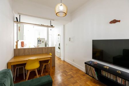 Sala de apartamento à venda com 1 quarto, 48m² em Campos Elíseos, São Paulo