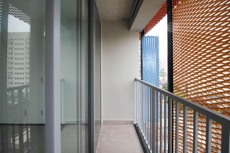 Varanda Studio de kitnet/studio para alugar com 1 quarto, 22m² em Indianópolis, São Paulo