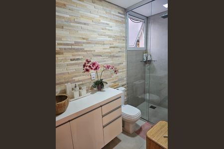 Banheiro de apartamento à venda com 3 quartos, 98m² em Vila Progresso, Jundiaí