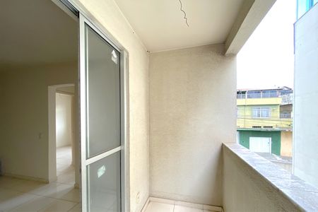 Varanda da Sala de apartamento à venda com 2 quartos, 54m² em João Pinheiro, Belo Horizonte