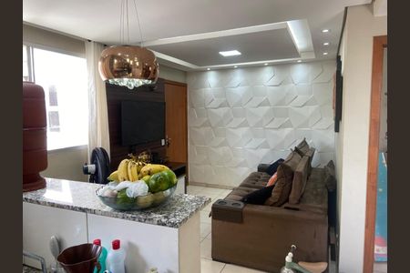 Sala de apartamento à venda com 2 quartos, 48m² em Santa Maria, Contagem