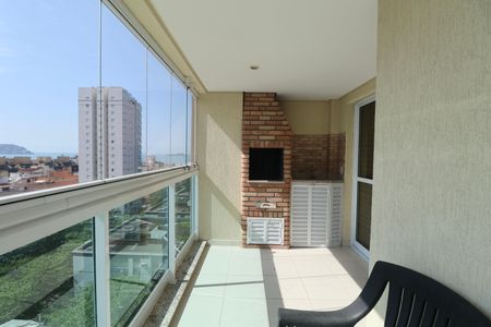 Varanda da Sala de apartamento para alugar com 3 quartos, 185m² em Jardim Tres Marias, Guarujá